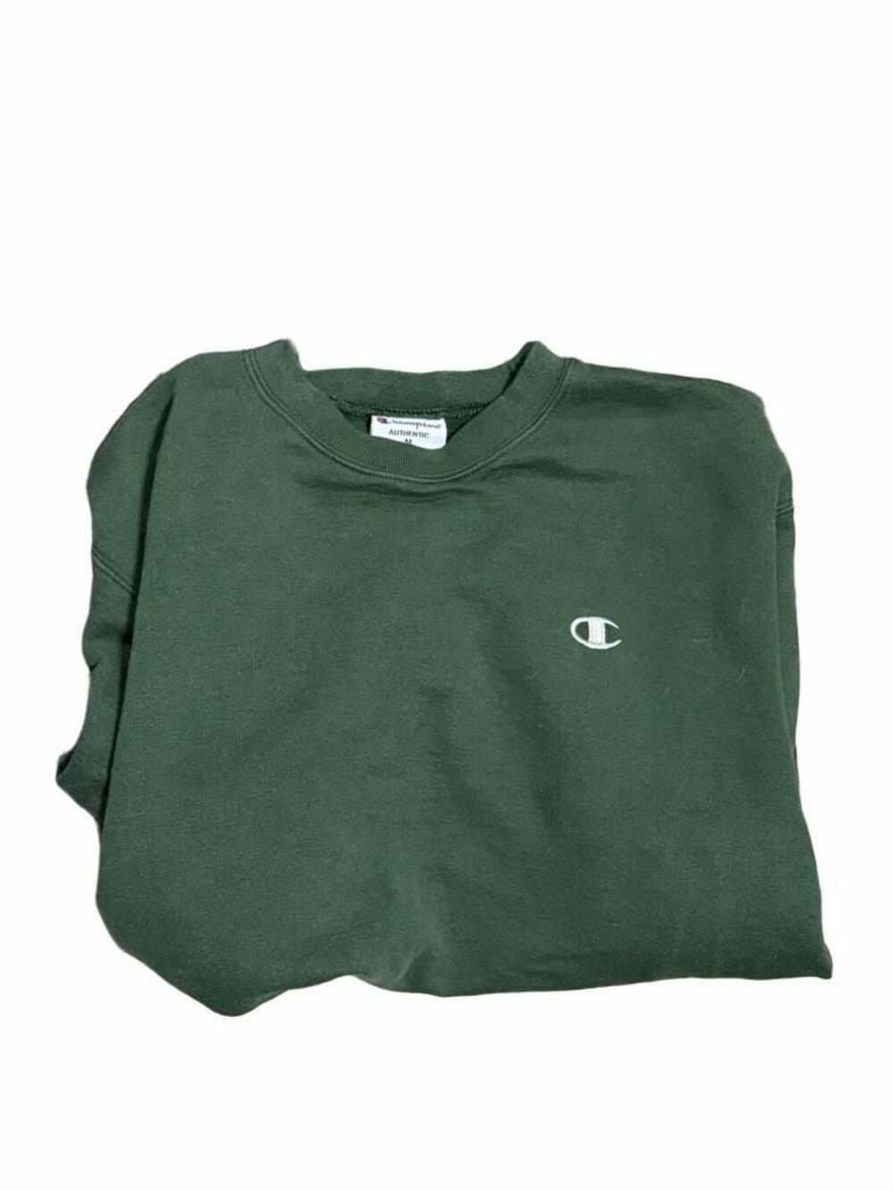 Champion Authentic Green Crewneck Sweatshirt Size M